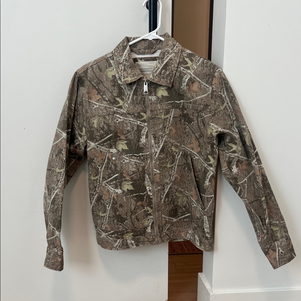 Camo zip up Jacket men’s XS